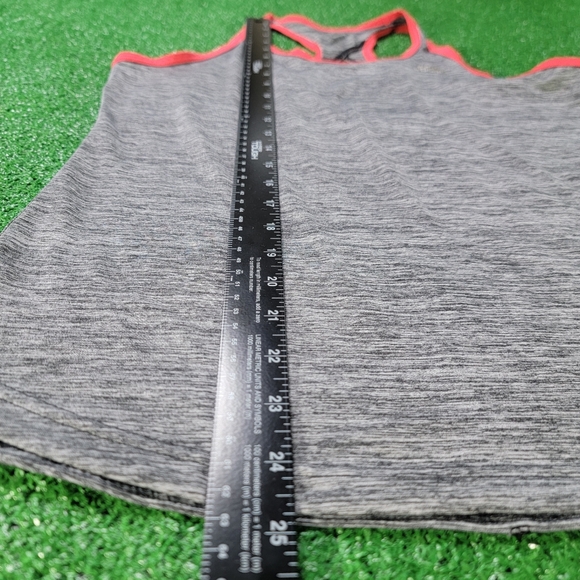 Adidas Keyhole Open Back Cut Out Climalite Women's Shirt Size Medium Grey Gym - Picture 6 of 10